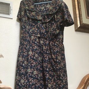 Handmade Vintage 80s Floral Dress